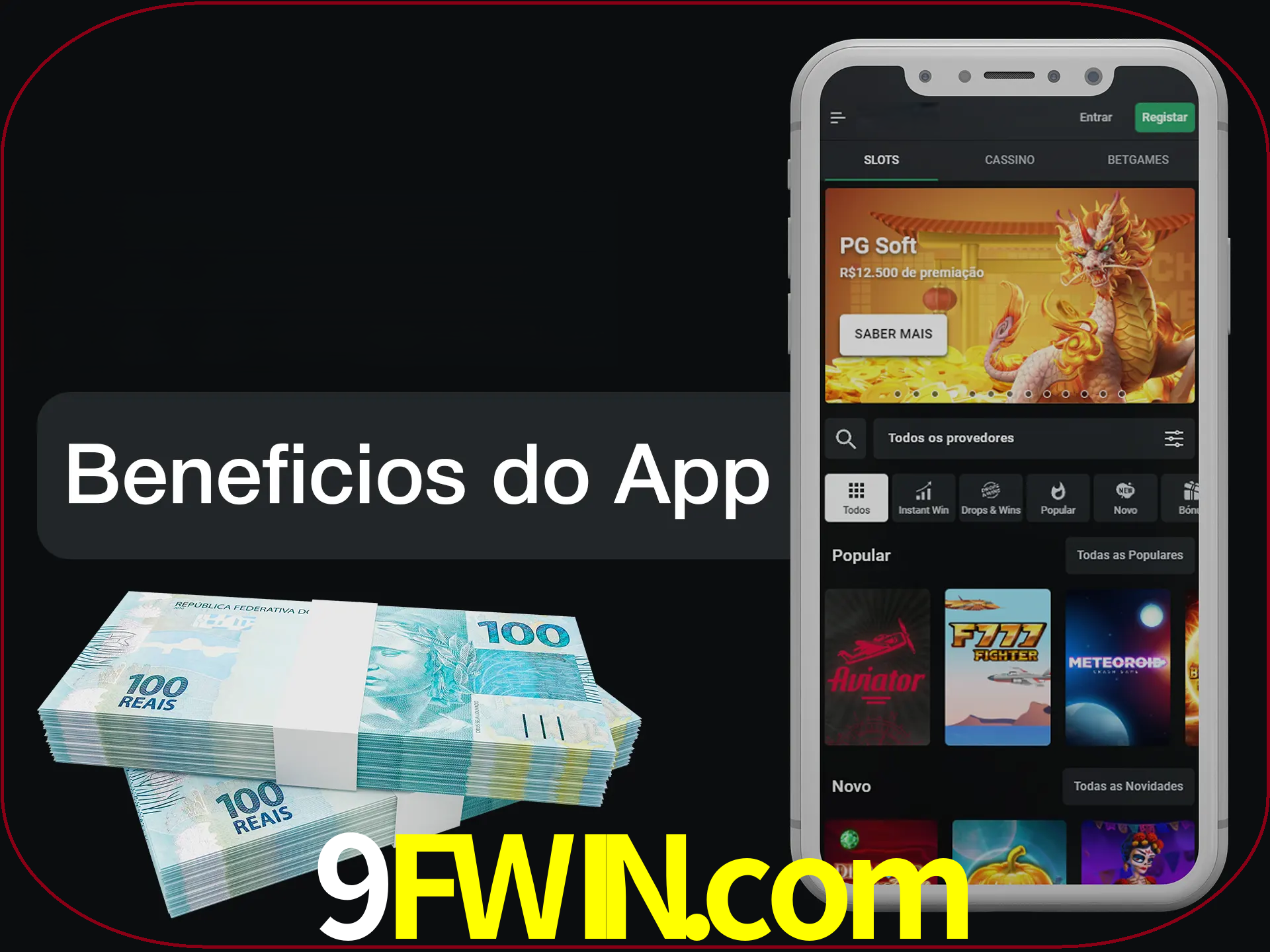 Obtenha todos os benefícios usando o aplicativo.