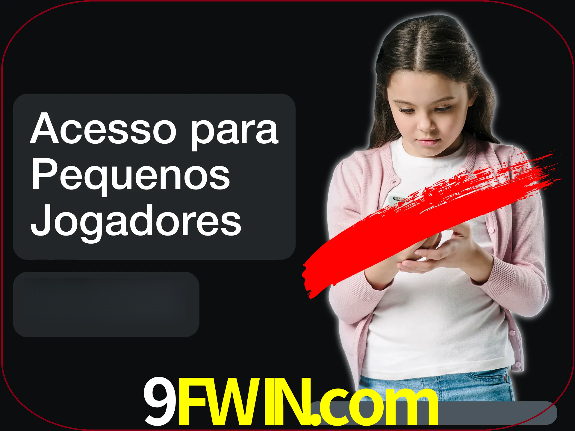 As crianças não podem jogar jogos de cassino.